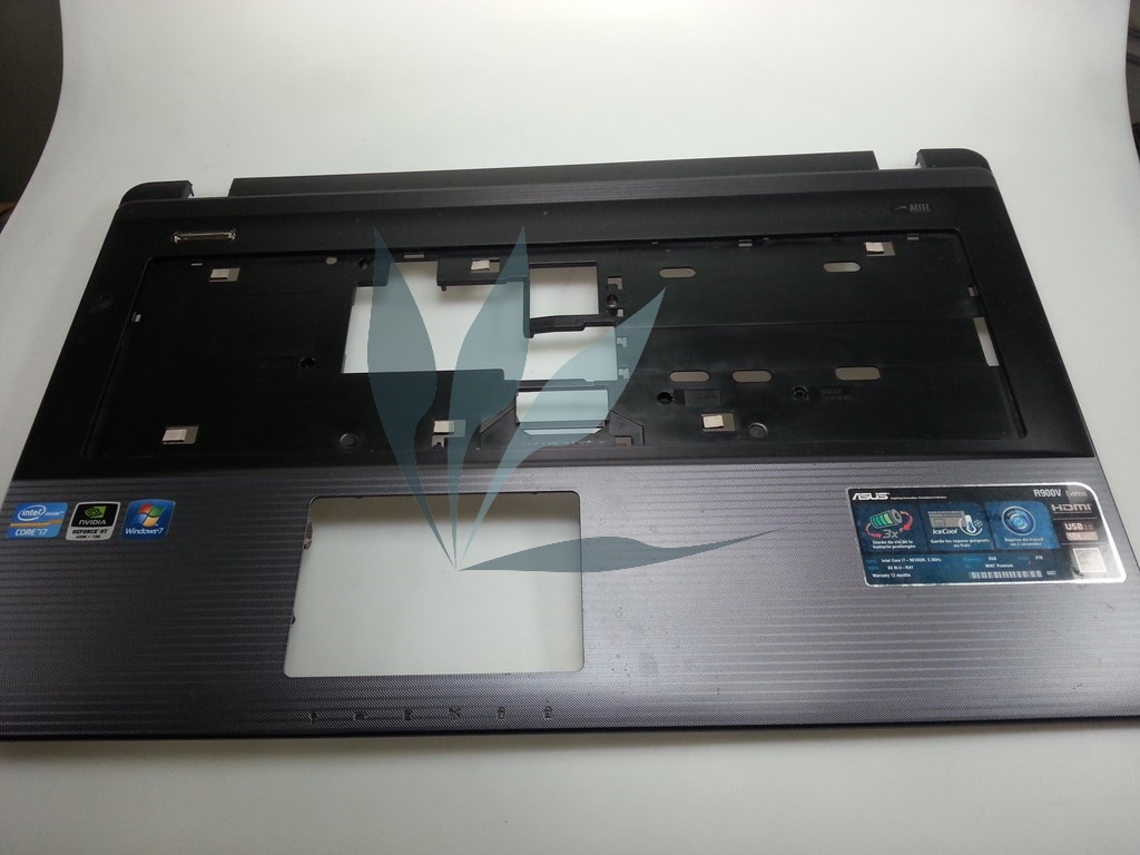 Plasturgie repose-poignets pour portable
Plasturgie neuve.
Coque du dessus. pour Asus R900V