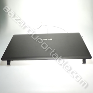 Plasturgie coque capot écran extérieur avec câblage wifi pour Asus R500V (2 clips fragilisés, voir photo)