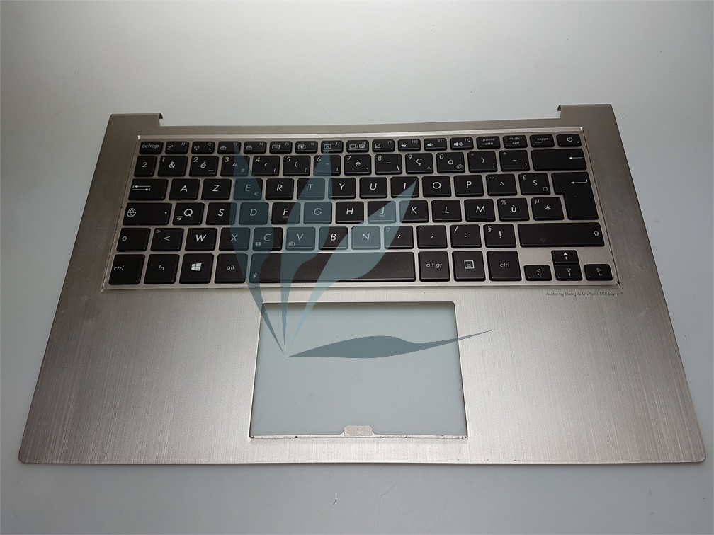 Plasturgie repose-poignets gris avec clavier français sans touchpad pour Asus UX31A