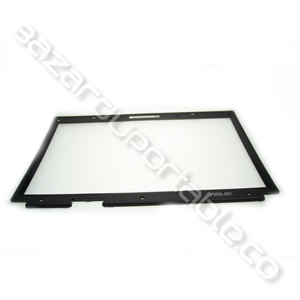 Plasturgie écran capot inférieur (façade) pour Asus X50 - pièce légèrement fissuré en bas à droite, sans conséquence sur le montage -