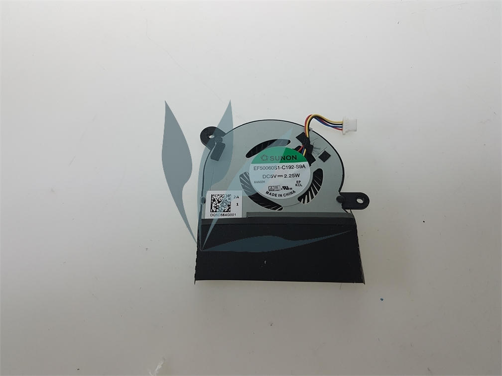 Ventilateur du processeur pour ordinateur portable.
Ventilateur seul vendu sans dissipateur passif en cuivre.
pour ordinateur portable Asus F200M / X200M
