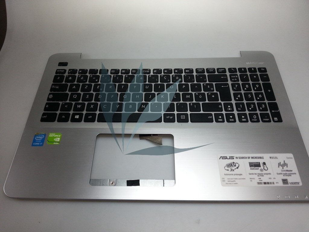 Repose poignée clavier français sans touchpad pour Asus R511L