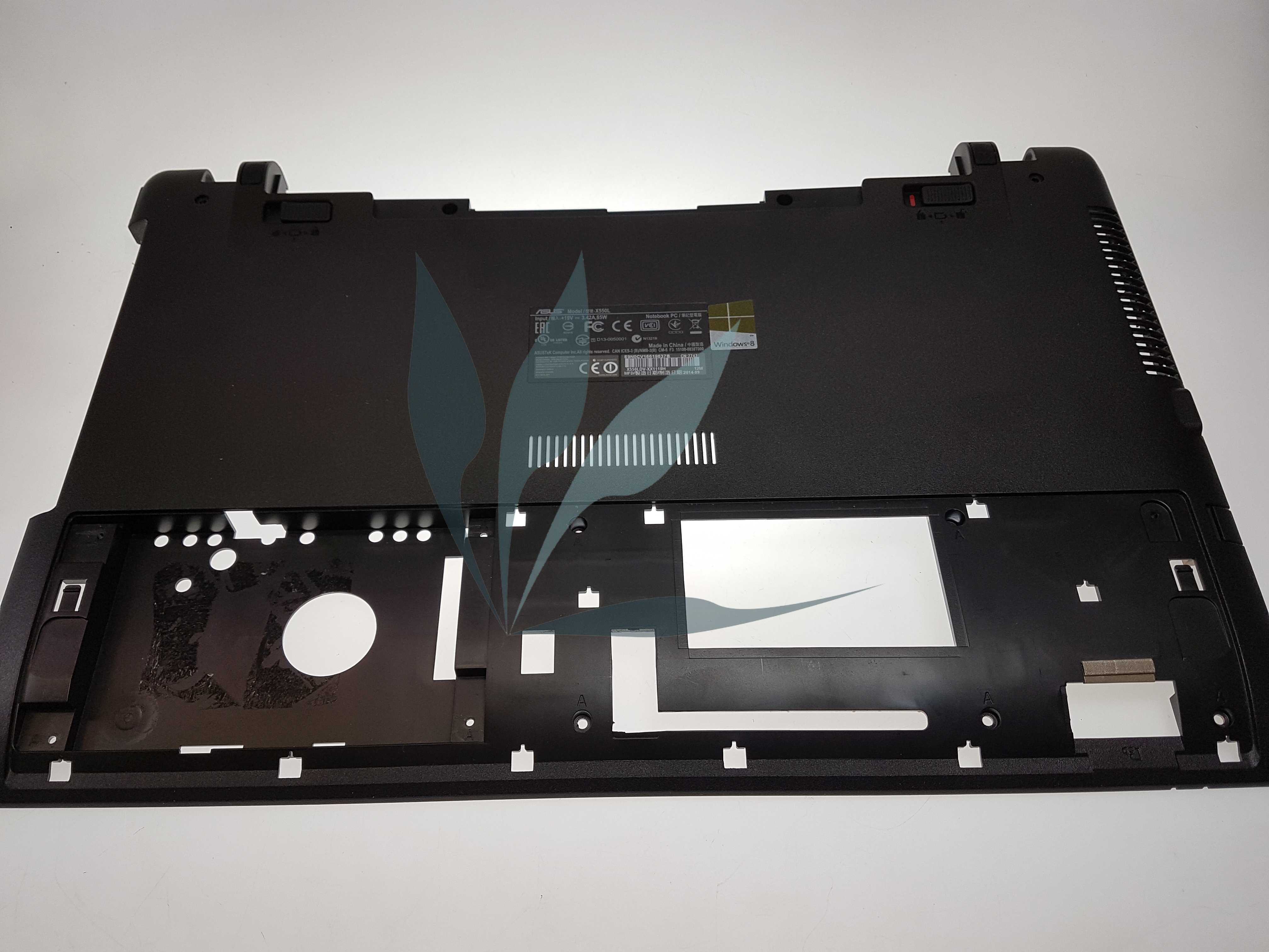 Fond de caisse noir pour Asus XX550LDV