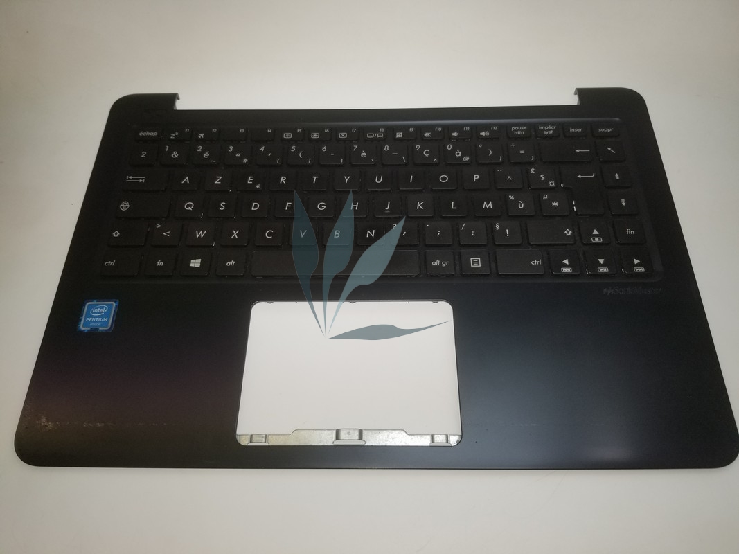 Clavier Français avec repose-poignets bleu foncé sans touchpad pour Asus F402SA
