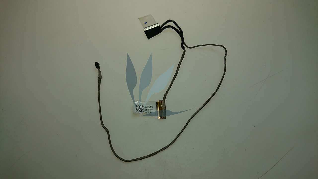 Cable LCD
Caractéristiques du câble d'affichage de pc :
- Connectique : 30 Pins 
- Longueur : 14,7 cm
- Modèle : DD0XK2LC010

Cette nappe d'écran est vendue avec :
- la prise de la webcam
 pour Asus X205TA