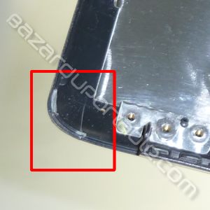 Plasturgie écran capot supérieur avec câblage wifi pour Acer Aspire 5535 (cassure en bas à gauche de la plasturgie, voir photo)