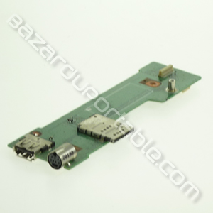 Carte avec connecteur USB/ connecteur vidéo et lecteur de carte sim avec pile bios pour DELL XPS M1530