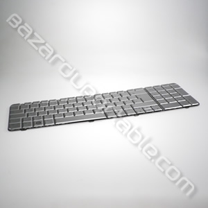 Clavier QUERTY Argent pour HP pavilion DV7-1000 (modèle 17.0 pouces)