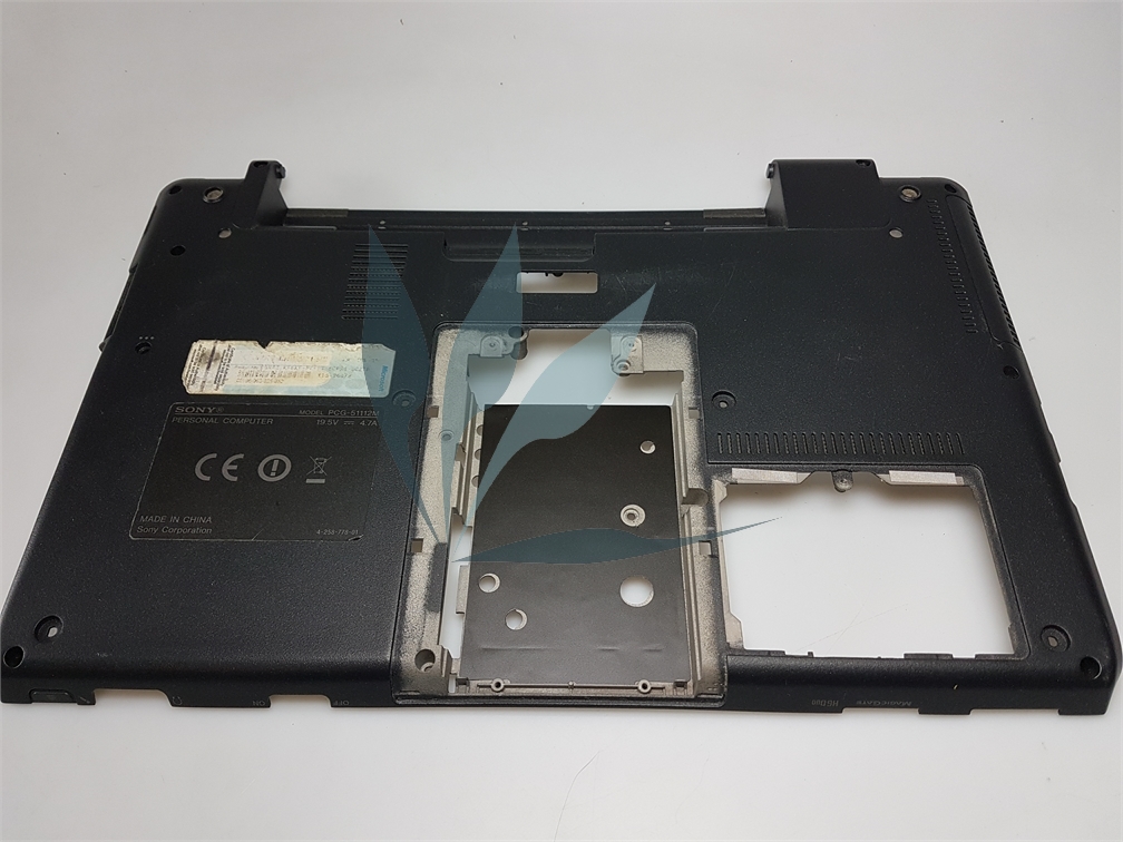 Plasturgie fond de caisse noire pour Sony Vaio 51112m