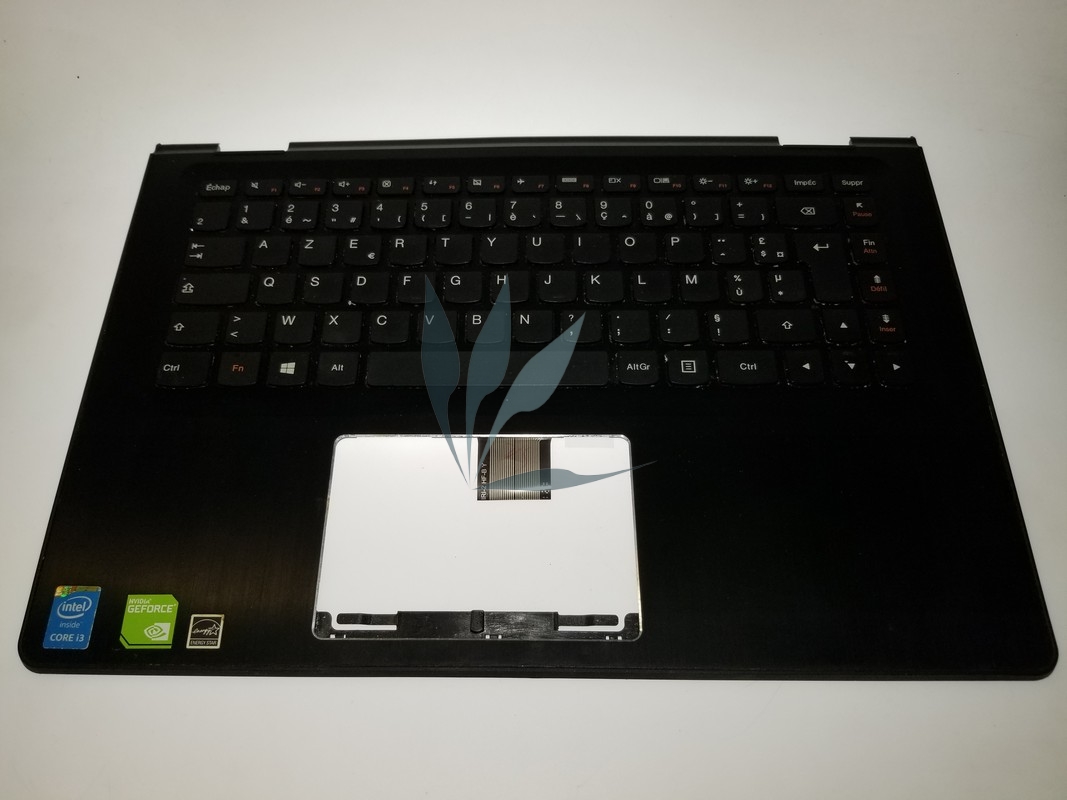 Repose poignets noir avec clavier francais sans touchpad pour Lenovo Yoga 500-14IHW