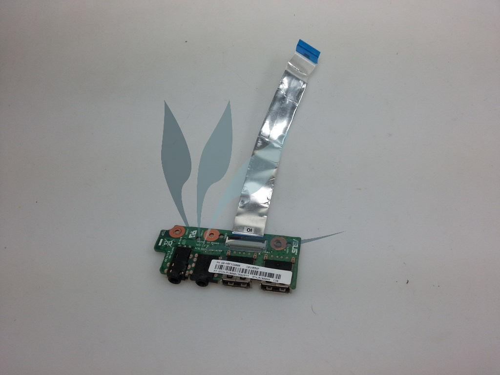 Carte avec sorties audio et USB pour Asus N55SF 
