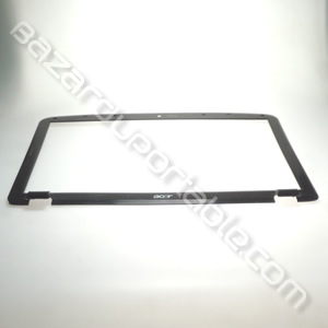 Plasturgie écran capot intérieur (façade) pour Acer Aspire 5535 (cassure en bas à gauche de la plasturgie, voir photo)