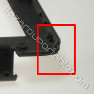 Plasturgie écran capot intérieur (façade) pour Acer Aspire 5535 (cassure en bas à gauche de la plasturgie, voir photo)