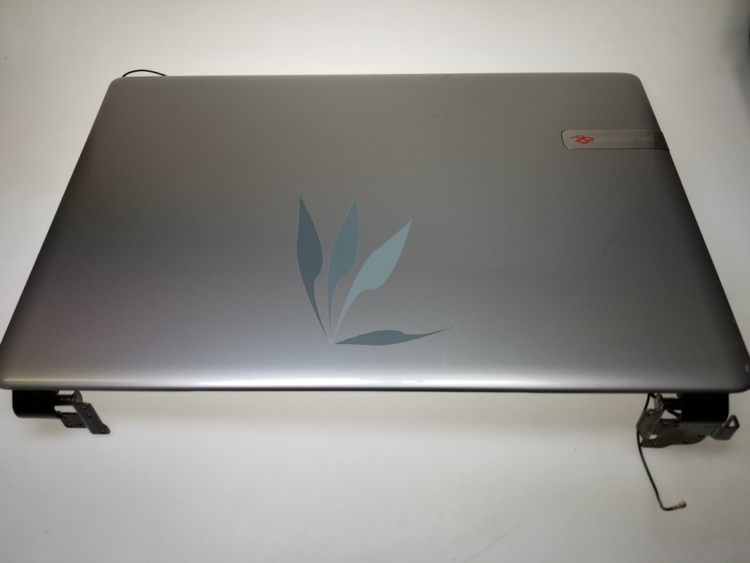 Plasturgie écran capot gris avec antenne pour Packard-Bell Easynote TE69BM