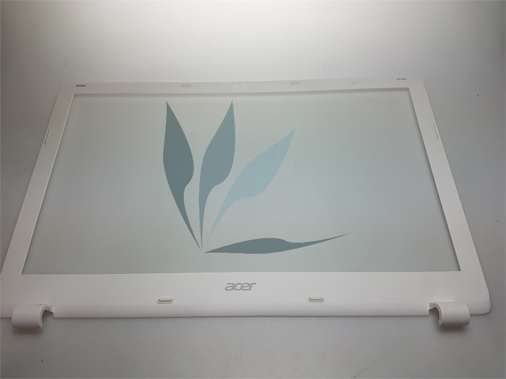 Plasturgie écran capot intérieur (bezel) blanc pour Acer Aspire V3-572G
