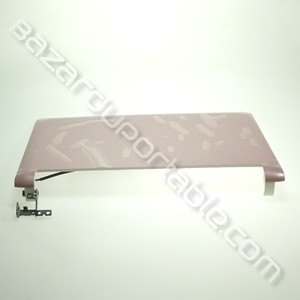 Plasturgie capot écran extérieur avec câblage wifi et charnières pour Acer Aspire one ZG5 / A150 (couleur rose)
