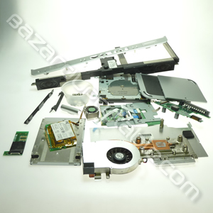 Pack pièces pour Compaq Presario 900 comprenant:
- haut-parleur droite/gauche
- lecteur disquette
- kit vis
- ventilateur avec plaque de refroidissement
- cache mémoire
- cache disque dur
- cache charnière
- carte gestion alimentation
