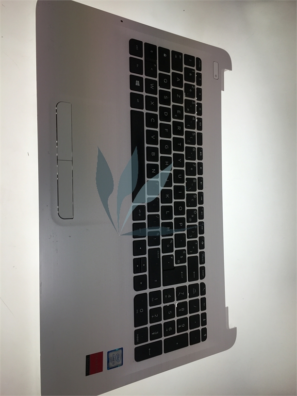 Clavier avec repose-poignets gris et touchpad pour HP 15-ay509nf