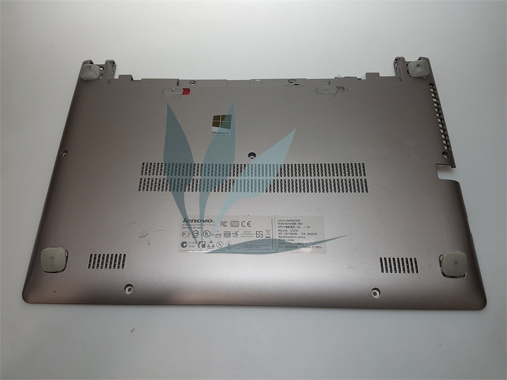 Fond de caisse gris pour ordinateur portable Lenovo Ideapad S300