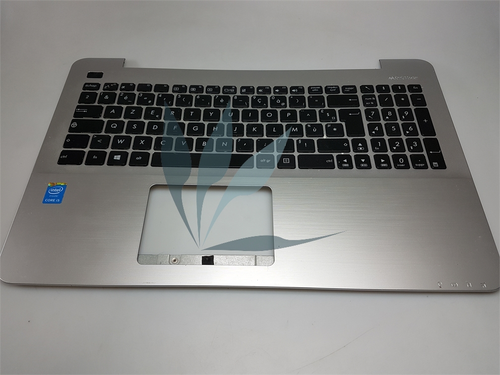 Clavier français AZERTY pour Asus R556LA
Module complet comportant le top case argentet le clavier noir.sans touchpad