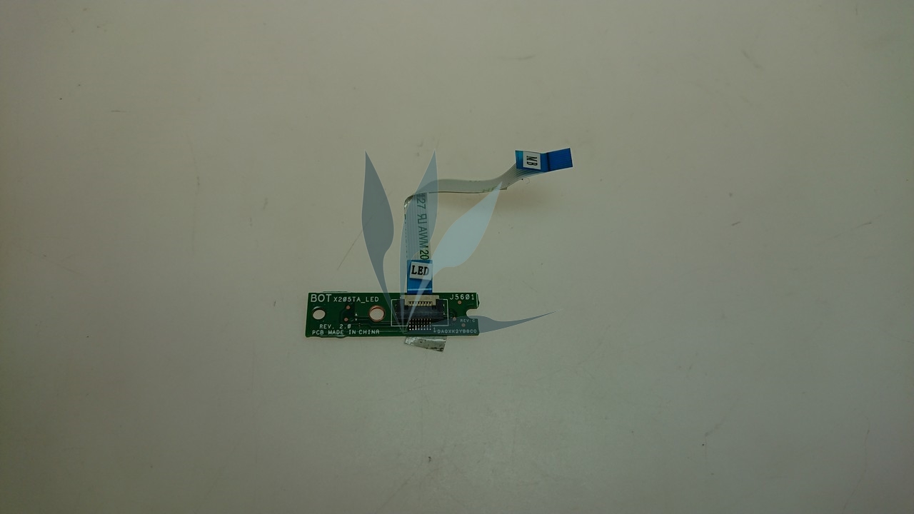 Carte contrôleur USB pour portable Asus, carte fille IO board composée de 2 ports USB 2.0 et d'un bouton d'allumage pour Asus X205TA