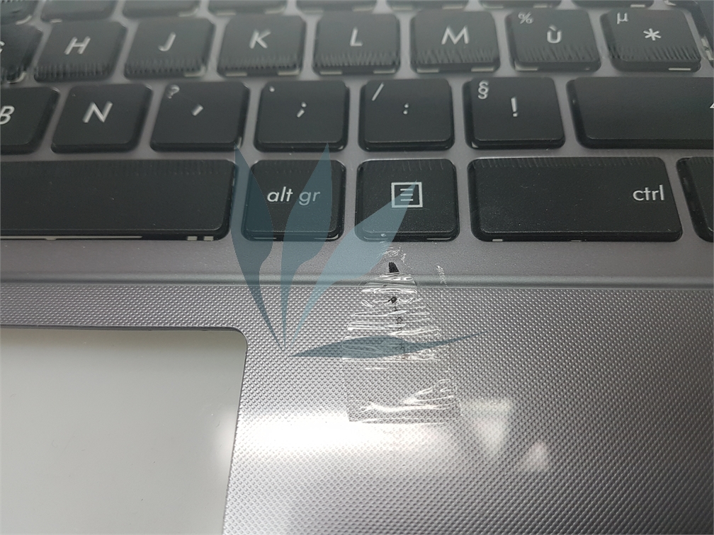 Clavier français avec repose poignets gris argenté ( légèrement abimé) pour Asus X550