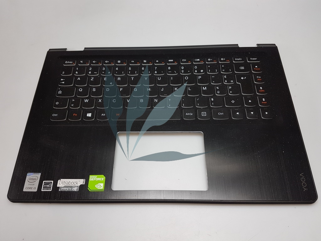 Repose poignets noir avec clavier français et connectiques pour Lenovo Yoga 3 1470
