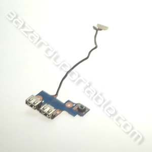 Carte sorties USB avec son câble pour Samsung NP300E7A