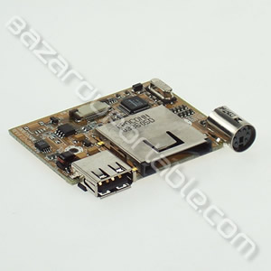 Carte fille USB, lecteur de carte mèmoire et sortie S-vidéo pour Packard-Bell Easynote H5