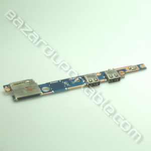Carte intérrupteur/sortie USB/lecteur de carte pour Samsung Série 7 Ultra NP740U3E