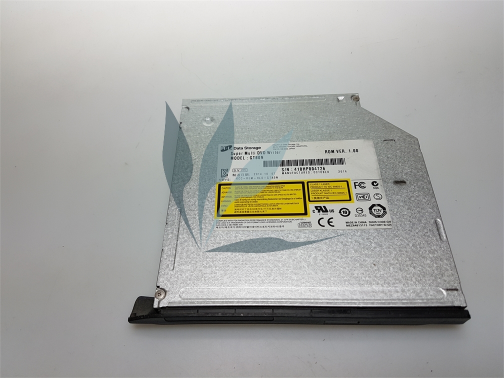 Lecteur optique Silent Play; CD-R/RW, DVD-R/RW/+R/+RW/ +/-R DL avec bezel noirpour MSI GE60