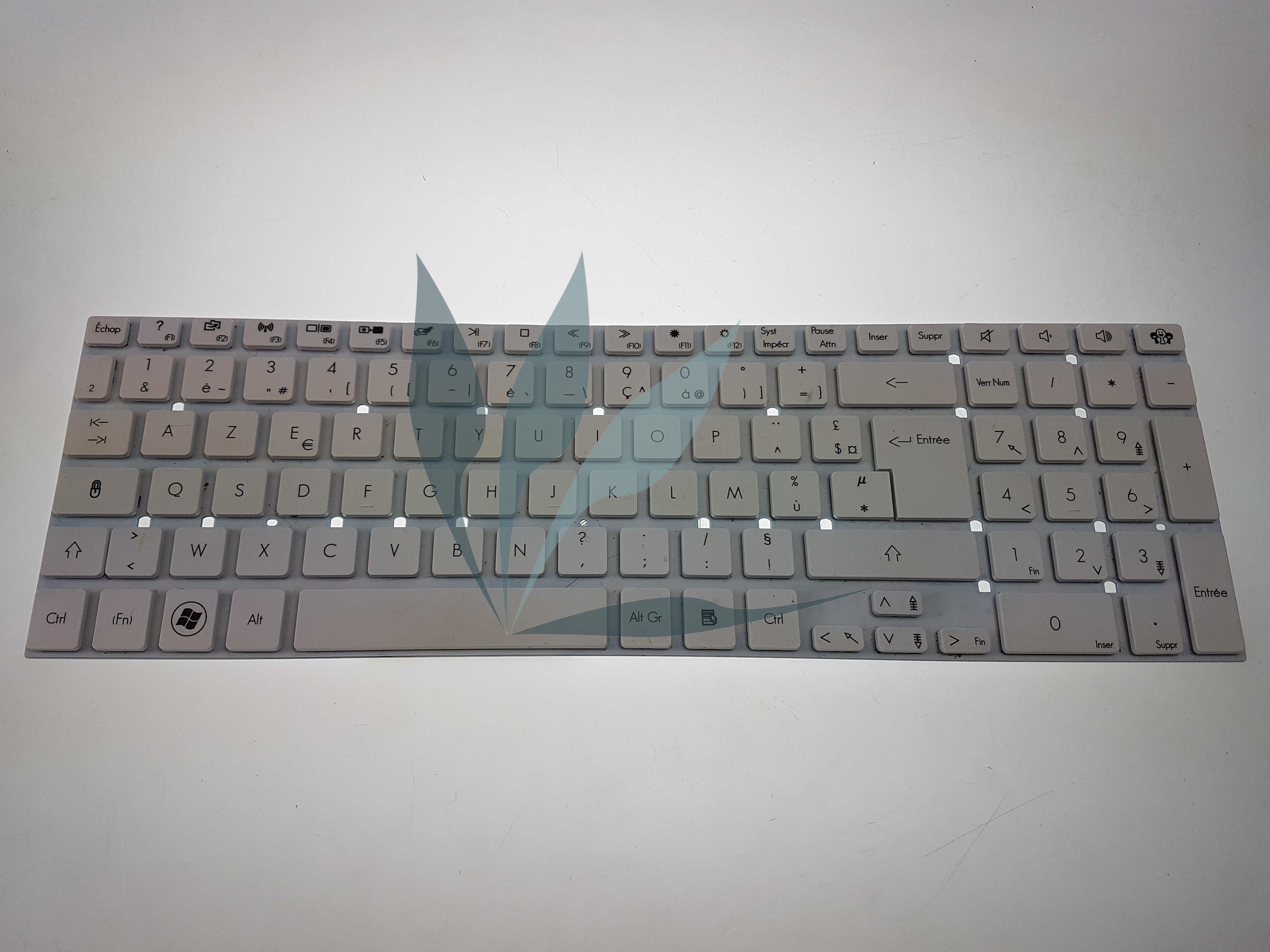 Clavier blanc francais pour Packard-Bell Easynote TV44HC