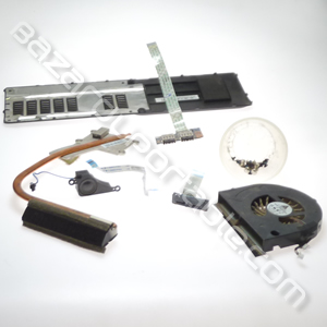 Kit pièces pour Acer Aspire 5736Z comprenant:
- Kit de visserie
- Carte adaptateur lecteur optique
- Ventilateur
- Radiateur
- Haut-parleur
- Câble touchpad/carte mère
- Plasturgie coque cache principal
