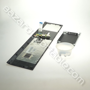 Kit pièces pour Asus K56CM comprenant:
-carte audio avec sortie USB avec sa nappe
-plasturgie coque cache principal
-caddy disque dur
-kit de visserie