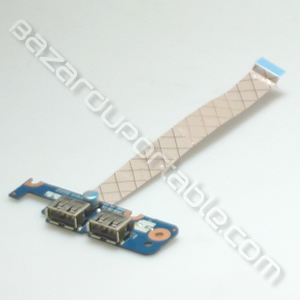 Carte avec sorties USB et nappe pour Toshiba Satellite A350-122