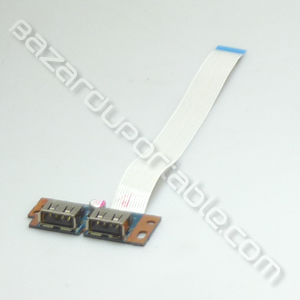 Carte fille sorties USB avec son câble soudé pour Toshiba Satellite L555-135