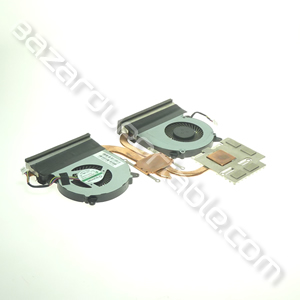 Radiateur/ventilateur double avec son câble pour Asus N550