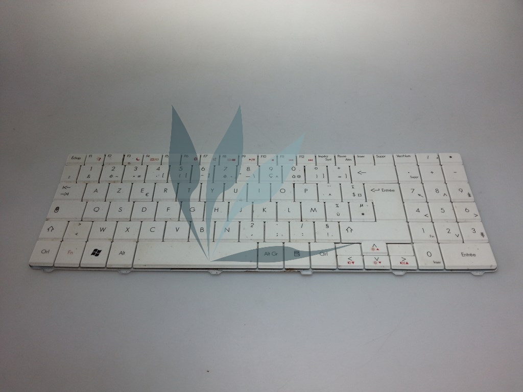 Clavier azerty blanc pour Packard-Bell Easynote TJ72
