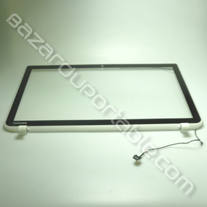 Plasturgie capot écran intérieur avec vitre, carte contrôle tactile et sa son câble pour Toshiba Satellite L50T