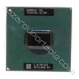 Processeur Intel M Centrino - 2.00 Ghz - 2.00 Mo de cache - bus 533 Mhz - Origine Sony Vaio VGN-BX197XP