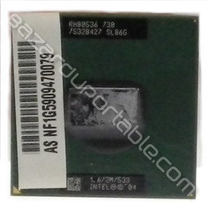 Processeur Intel Centrino - 1.6 Ghz - 2 Mo de cache - bus 533 Mhz -Origine Asus A6000