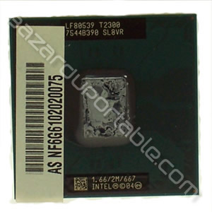 Processeur Intel CORE DUO T2300 - 
1.66 Ghz - 2 Mo de cache - bus 667 Mhz -Origine Asus A6000