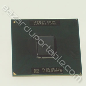 Processeur Intel CORE DUO T2300 - 1.6 Ghz - 2 Mo de cache - bus 667 Mhz - Origine Packard bell easynote V7812