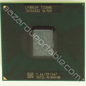Processeur Intel Core Duo T2300E - 
1.66 Ghz - 2 Mo de cache - bus 667 Mhz - Origine Packard Bell easynote W8930