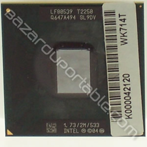 Processeur Intel Core 2 duo T2250 - 1.73 Ghz - 2 Mo de cache - bus 533 Mhz -Origine Toshiba Satellite A130