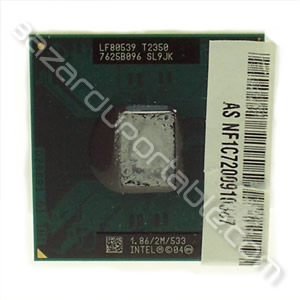 Processeur Intel core duo T2350 - 1.86 Ghz - 2 Mo de cache - bus 533 Mhz - Origine Packard-Bell Easynote MX67