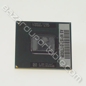 Processeur Intel CORE DUO T7200 - 2 Ghz - 4 Mo de cache - bus 667 Mhz - Origine Asus A8J