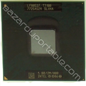 Processeur Intel Core 2 Duo T7100   1.80 GHz 2M 800 MHz - origine  Samsung Q45 
