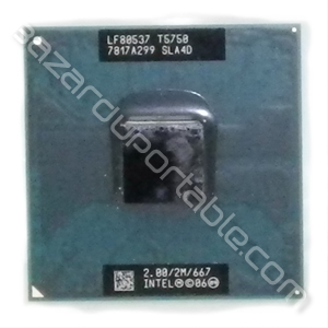 Processeur Intel Core 2 Duo T5750 - 2Ghz 2Mo 667Mhz pour HP pavilion DV2700