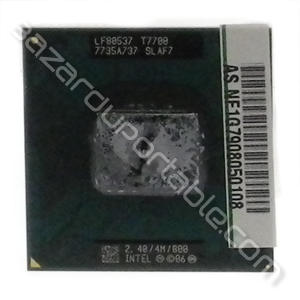 Processeur Intel core duo T7700 -
2.4 Ghz - 4 Mo de cache - bus 800 Mhz - origine Asus V1S